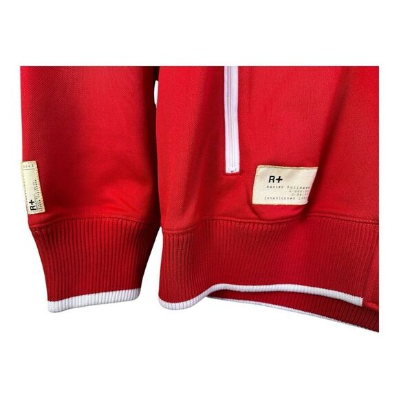 Rocawear R+ logo zipper up track jacket Red men's 3XL Big & Tall Embroidered - Picture 5 of 13